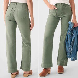 Faherty Stretch Terry Wide Leg Pants